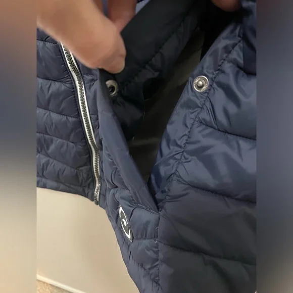 Lightweight Puffer Vest Tom Tailor Navy Blue Full Zip Men’s L/XL - Picture 7 of 14